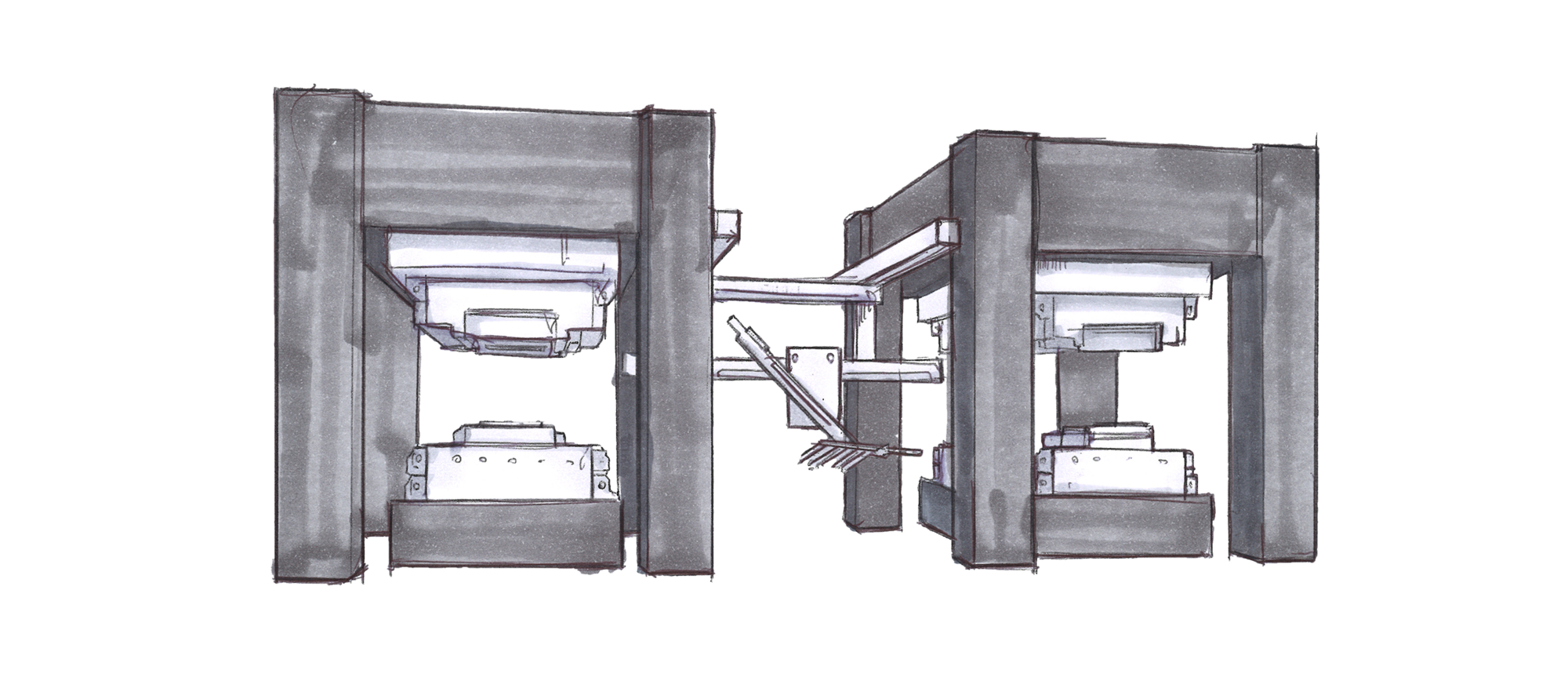 Press line automation | © Güdel Group AG roboFeeder, roboBeam, roboSpeed, Safe and direct Parts Transfer, No idle Stations, New Installation, Refit | © Güdel Group AG