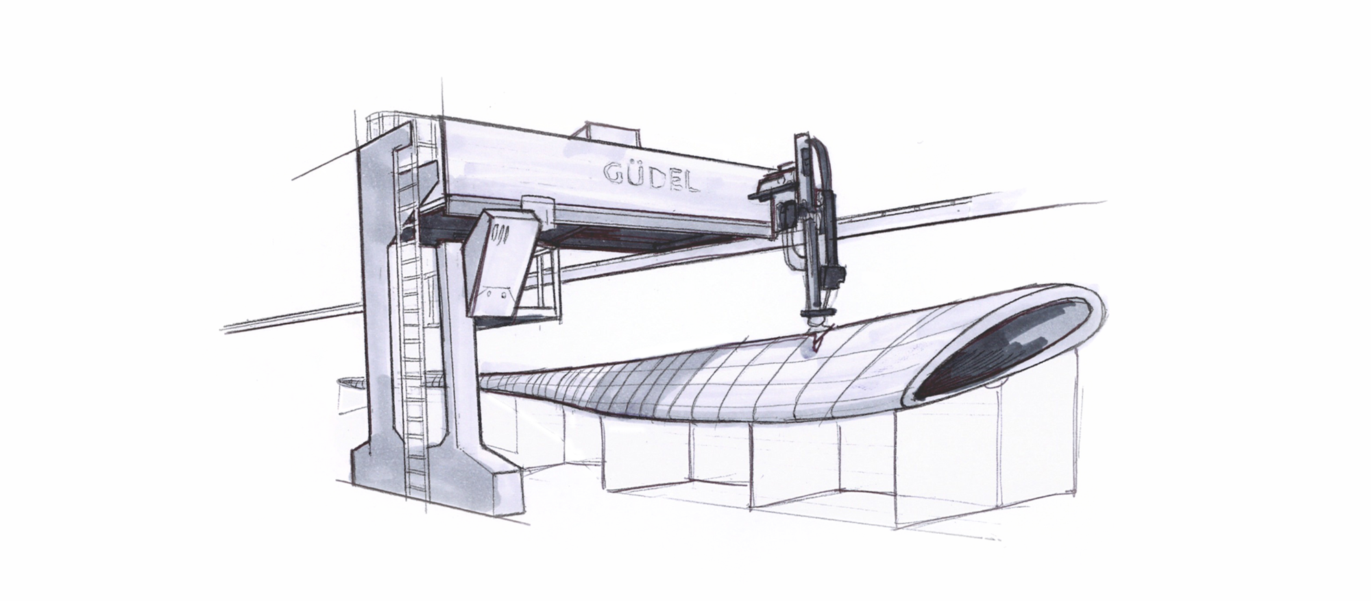 Solutions for glueing components | © Güdel Group AG Application of Glue | © Güdel Group AG