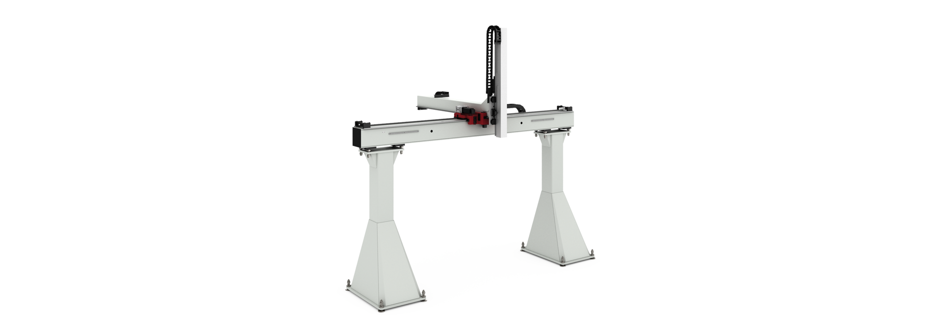 The portal gantry type CP – 3‐Axis Linear Module | © Güdel Group AG gantry loader, gantry robot, robot machine loading, gantry toploader, transfer robots, industrial robots, mult-axis gantry, cartesian robots | © Güdel Group AG