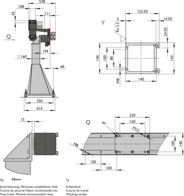 EP-2, 1-Axis Linear Modules, payload | © Güdel Group AG