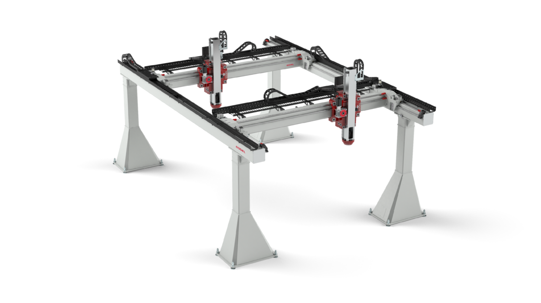 industrial robots, robot machine loading, area gantry robots, cartesian robots, robot machine loading | © Güdel Group AG